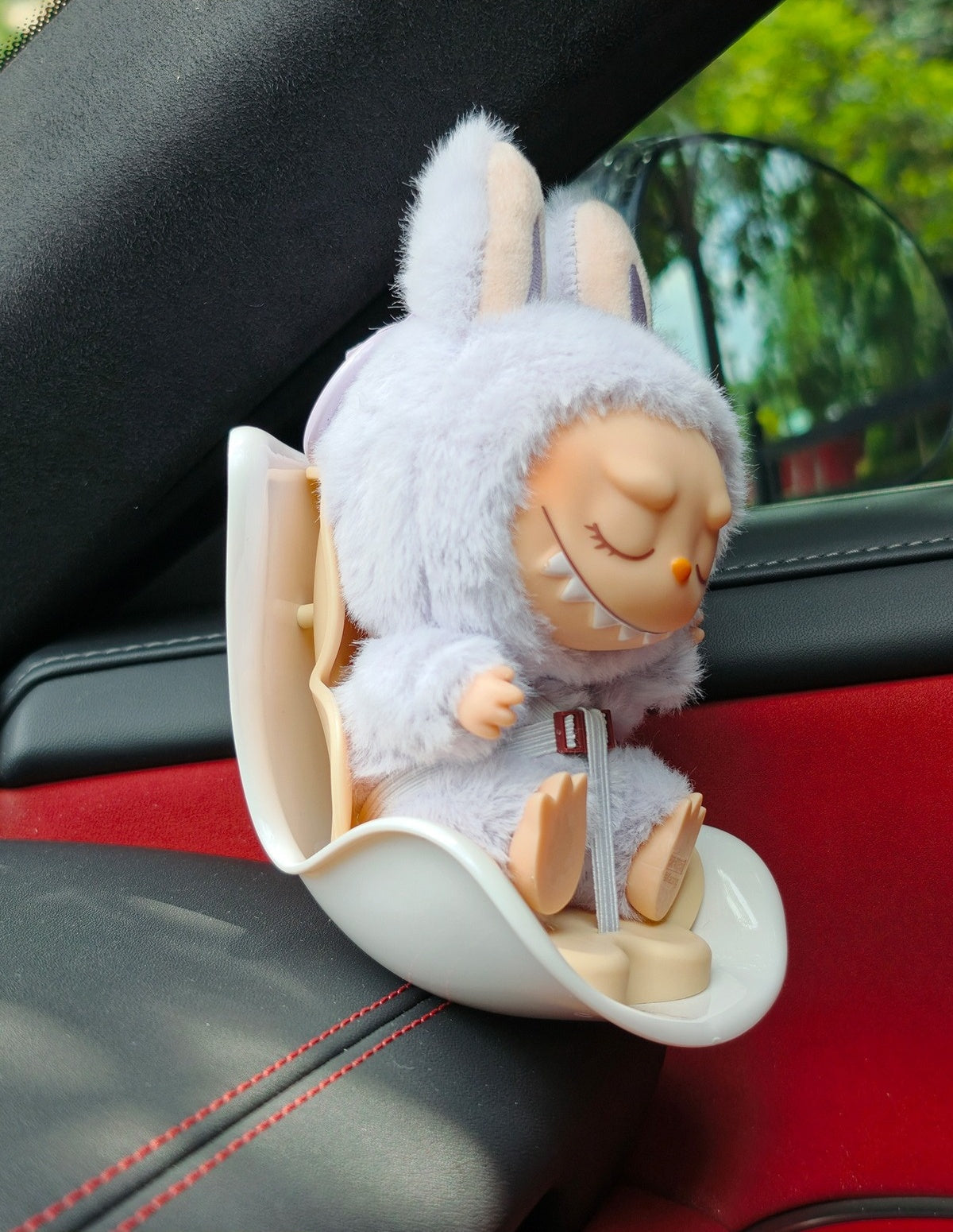 Labubu Car Safety Seat & Air Vent Clip Accessories – Vehicle Doll Decor & Holder