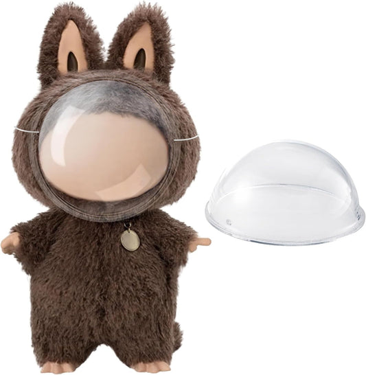 Clear Mask Bag Keychain for LABUBU Doll, Clear Doll Display Protective Cover