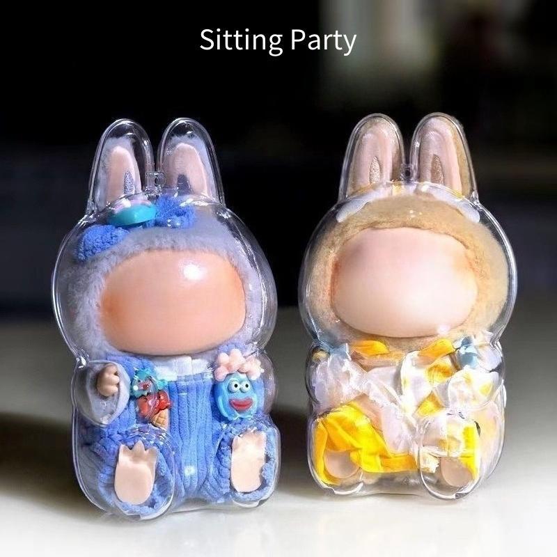 Protective Case for LABUBU, High Clear Acrylic Case Cover for Labubu Doll