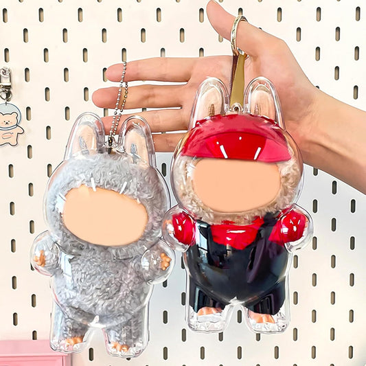 Protective Case for LABUBU, High Clear Acrylic Case Cover for Labubu Doll