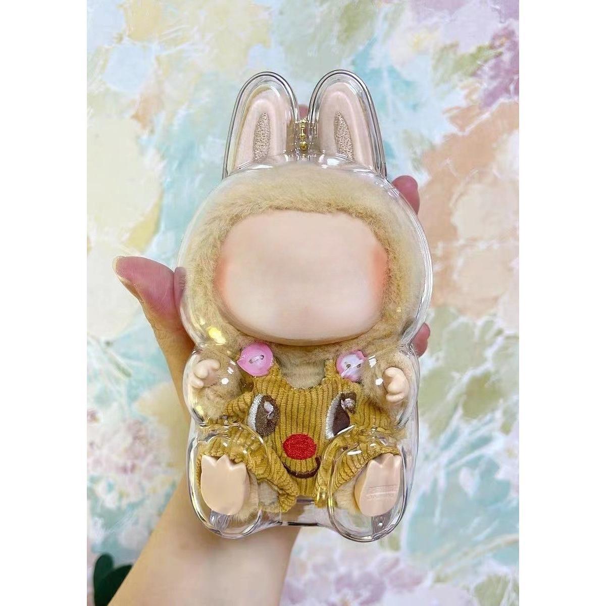 Protective Case for LABUBU, High Clear Acrylic Case Cover for Labubu Doll