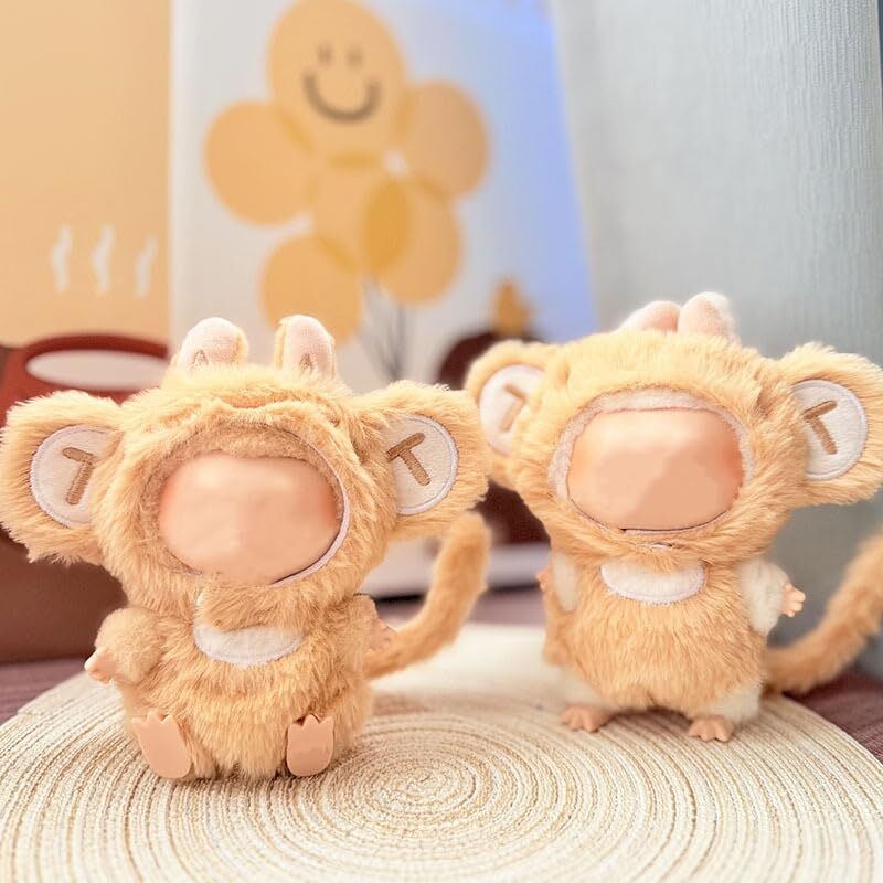Clothes for 17cm Dolls Cute Monkey Clothes Collector's Adjustable Outfit Set