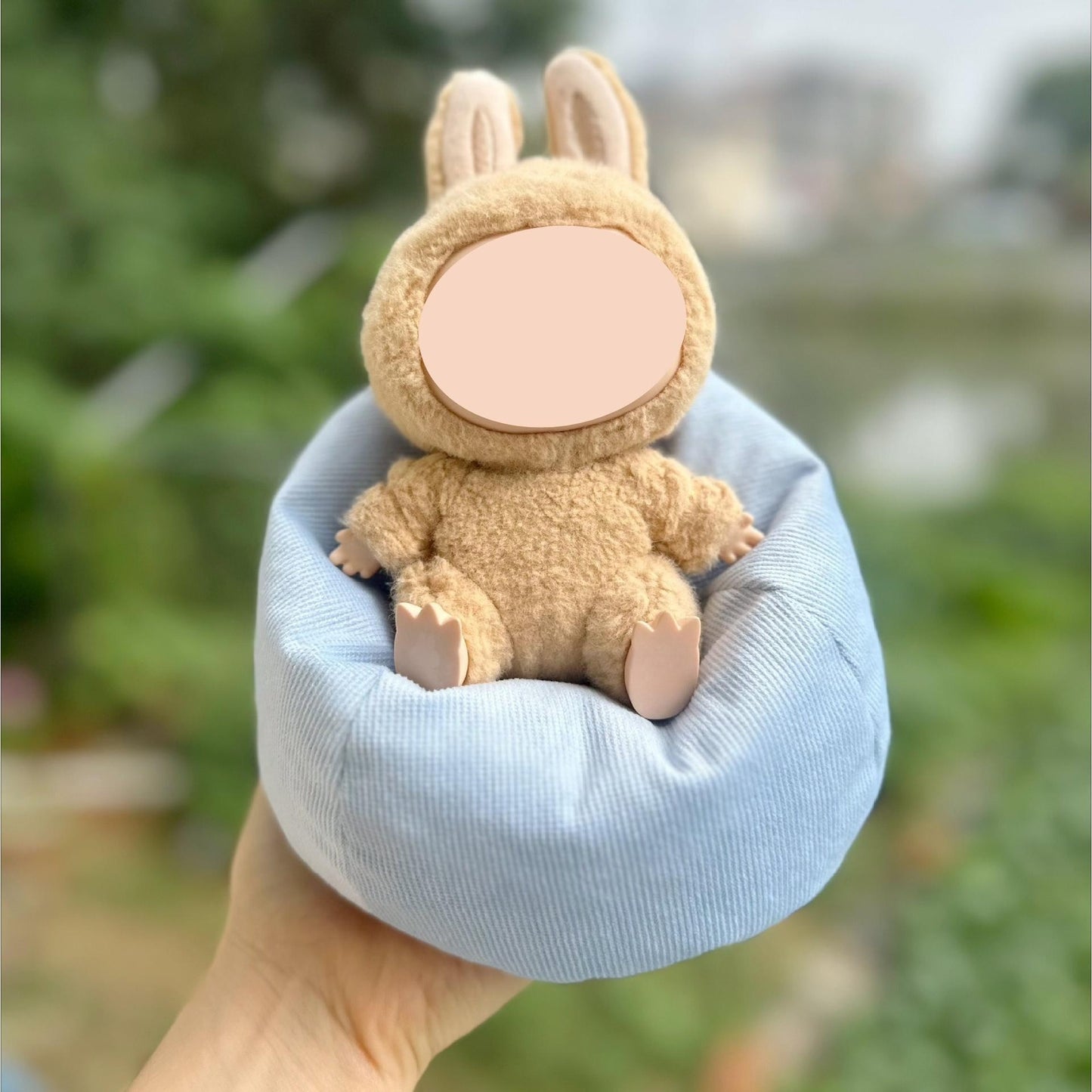 Doll Sleeping Bed Lazy Sofa for Labubu Plush Dolls Home Recliner Car Ornament