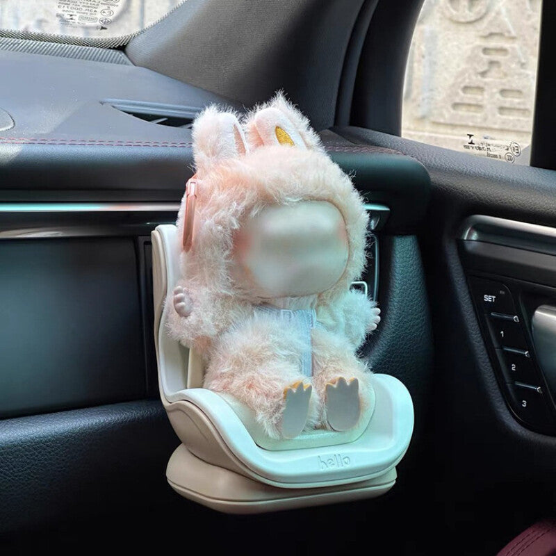 Safety Seat Compatible with Labubu, Doll Car Seat Ornament Decoration No Toy