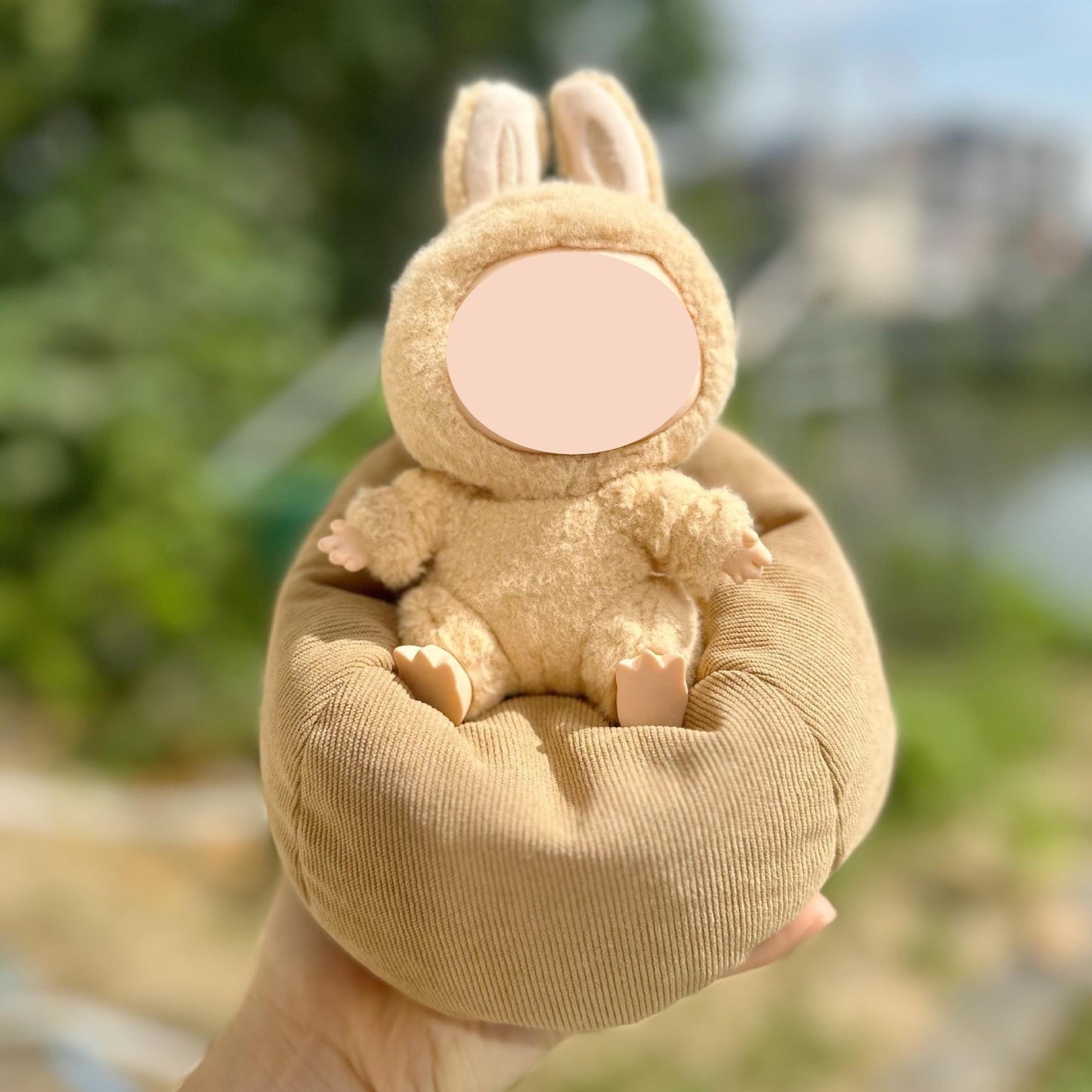 Doll Sleeping Bed Lazy Sofa for Labubu Plush Dolls Home Recliner Car Ornament