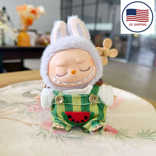 Clothes for Labubu Summer Watermelon Outfit Handmade Cute for Labubu Clothes Set