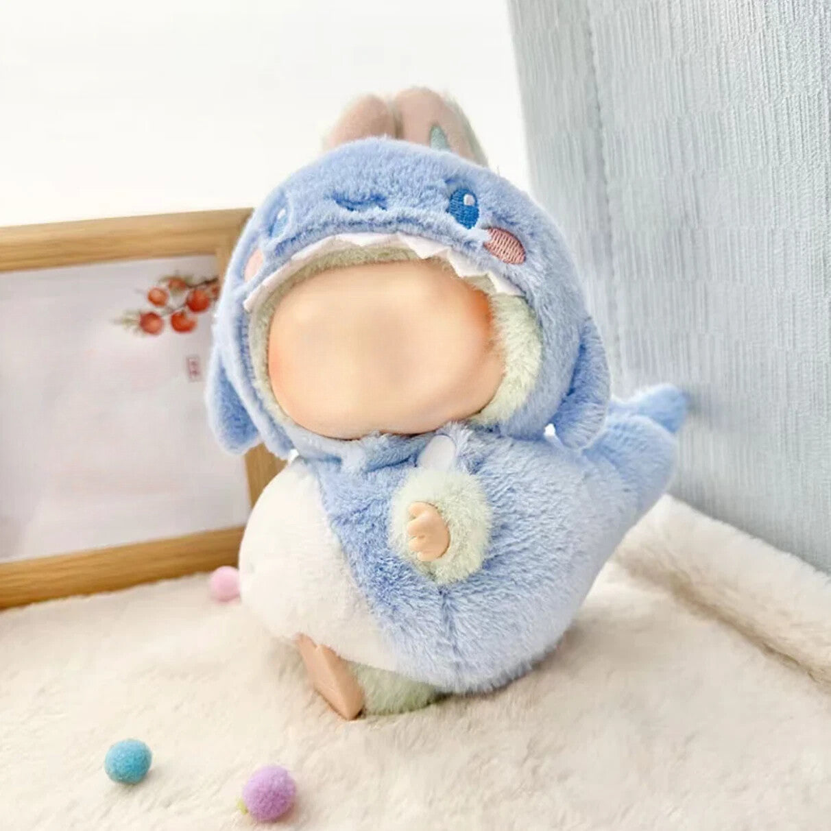 Clothes for 17cm Dolls Cute Dinosaur Costume - Premium Collector's Outfit Set
