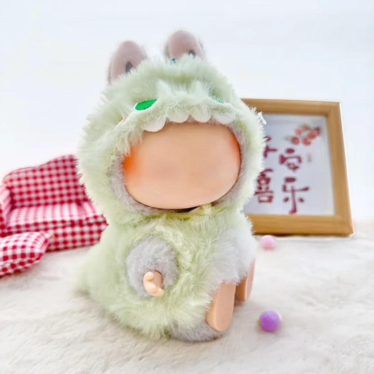 Clothes for 17cm Dolls Cute Dinosaur Costume - Premium Collector's Outfit Set