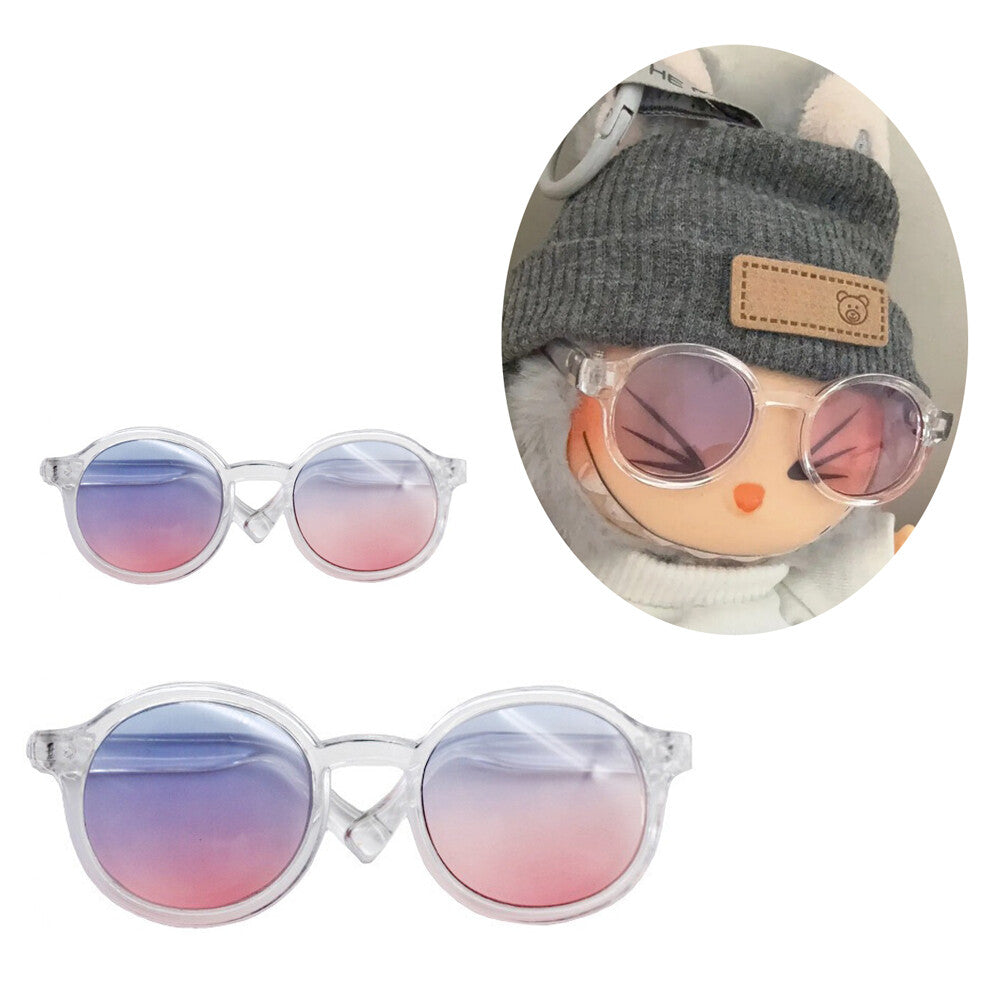 Pink Love Hat W/ Blue Corduroy Overalls & Star Patch for Labubu Doll Outfit