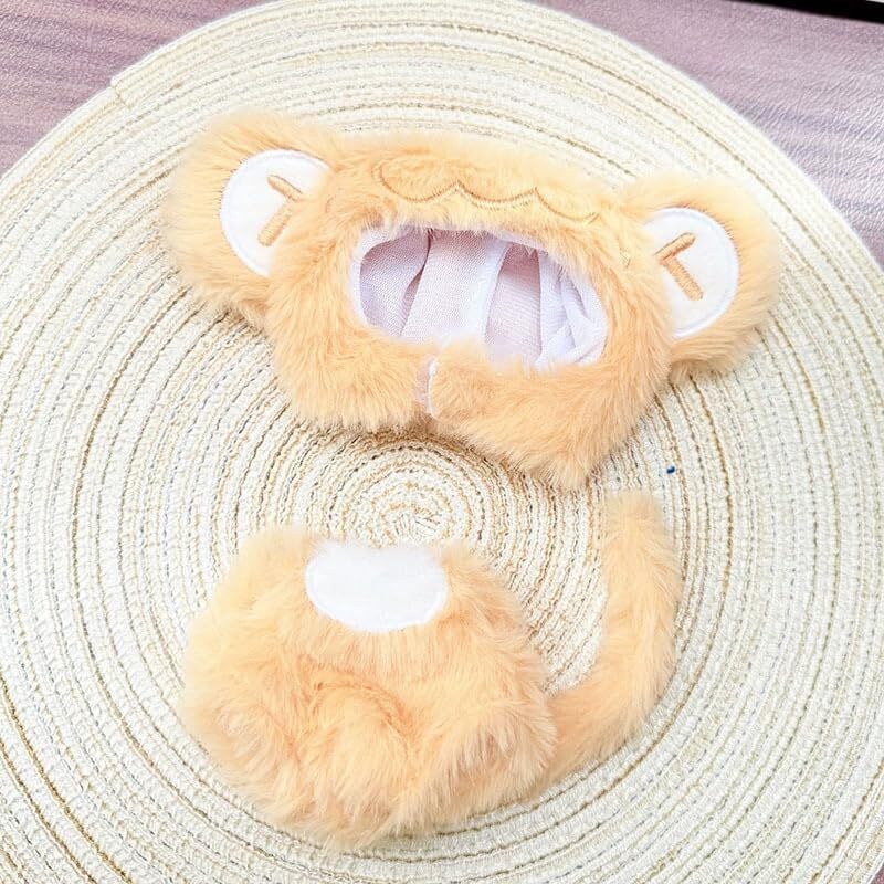 Clothes for 17cm Dolls Cute Monkey Clothes Collector's Adjustable Outfit Set