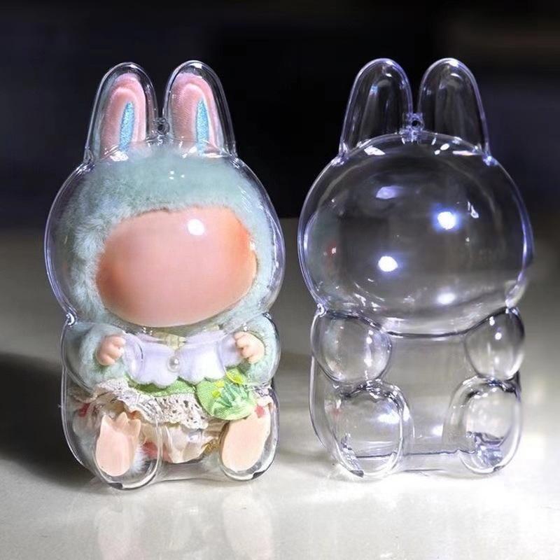 Protective Case for LABUBU, High Clear Acrylic Case Cover for Labubu Doll