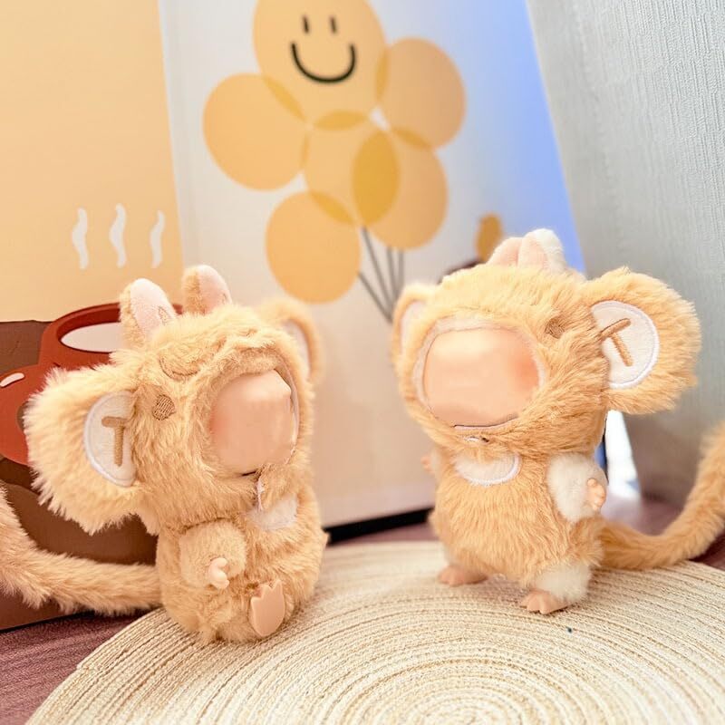 Clothes for 17cm Dolls Cute Monkey Clothes Collector's Adjustable Outfit Set