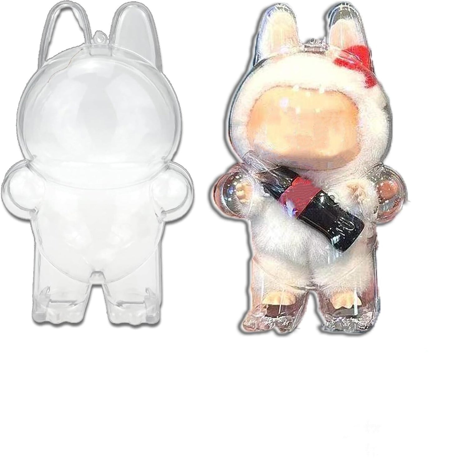 Protective Case for Doll Clear PVC Storage Box, Collector Display - Standing