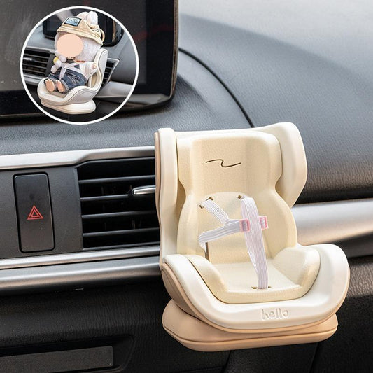 Safety Seat Compatible with Labubu, Doll Car Seat Ornament Decoration No Toy