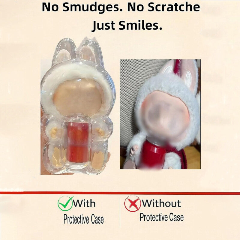 Protective Case for Doll Clear PVC Storage Box, Collector Display - Standing