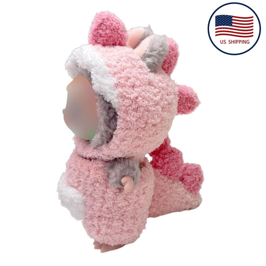 Doll Clothes for Labubu Dolls Handmade Clothes Dinosaur Style Outfit Jumpsuit