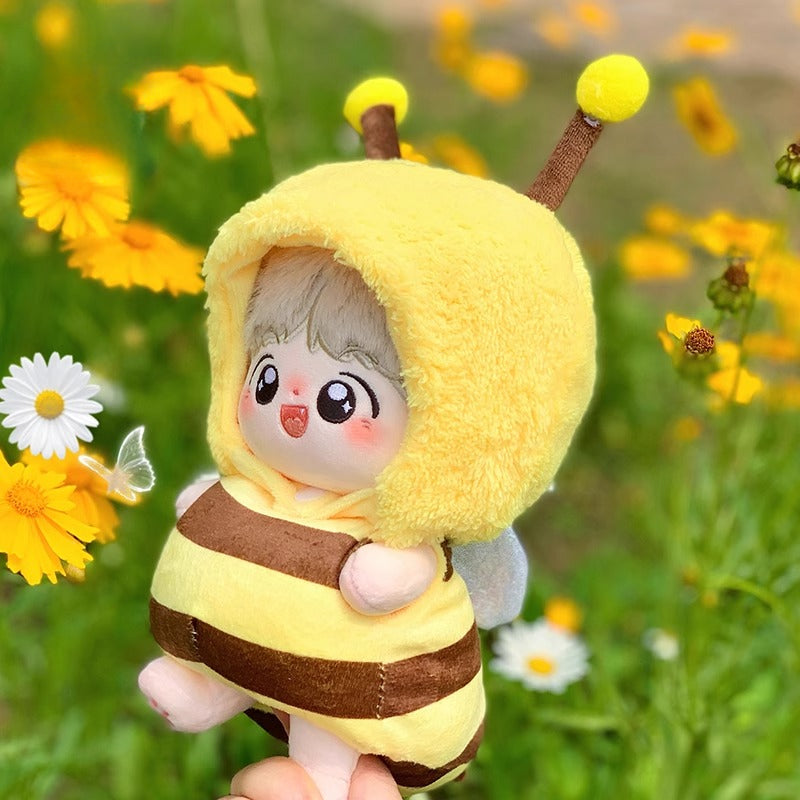 17cm Labubu Macaron Bee Outfit Set for Vinyl Figure 1st/2nd/3rd Gen Keychain Doll