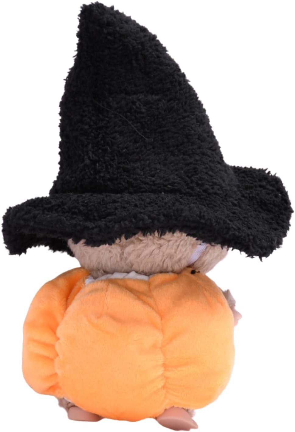 2-Piece Halloween Costume Set for 15cm 17cm Dolls Pumpkin Dress Witch Hat Gift Party Decoration (No Doll) (Pumpkin Set Black Hat)