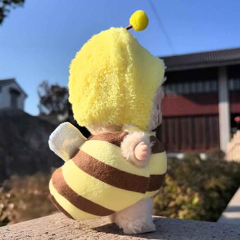 POP MART Labubu Bee Costume Set - Hat & Outfit for Series 1/2/3 Vinyl Keychain Doll