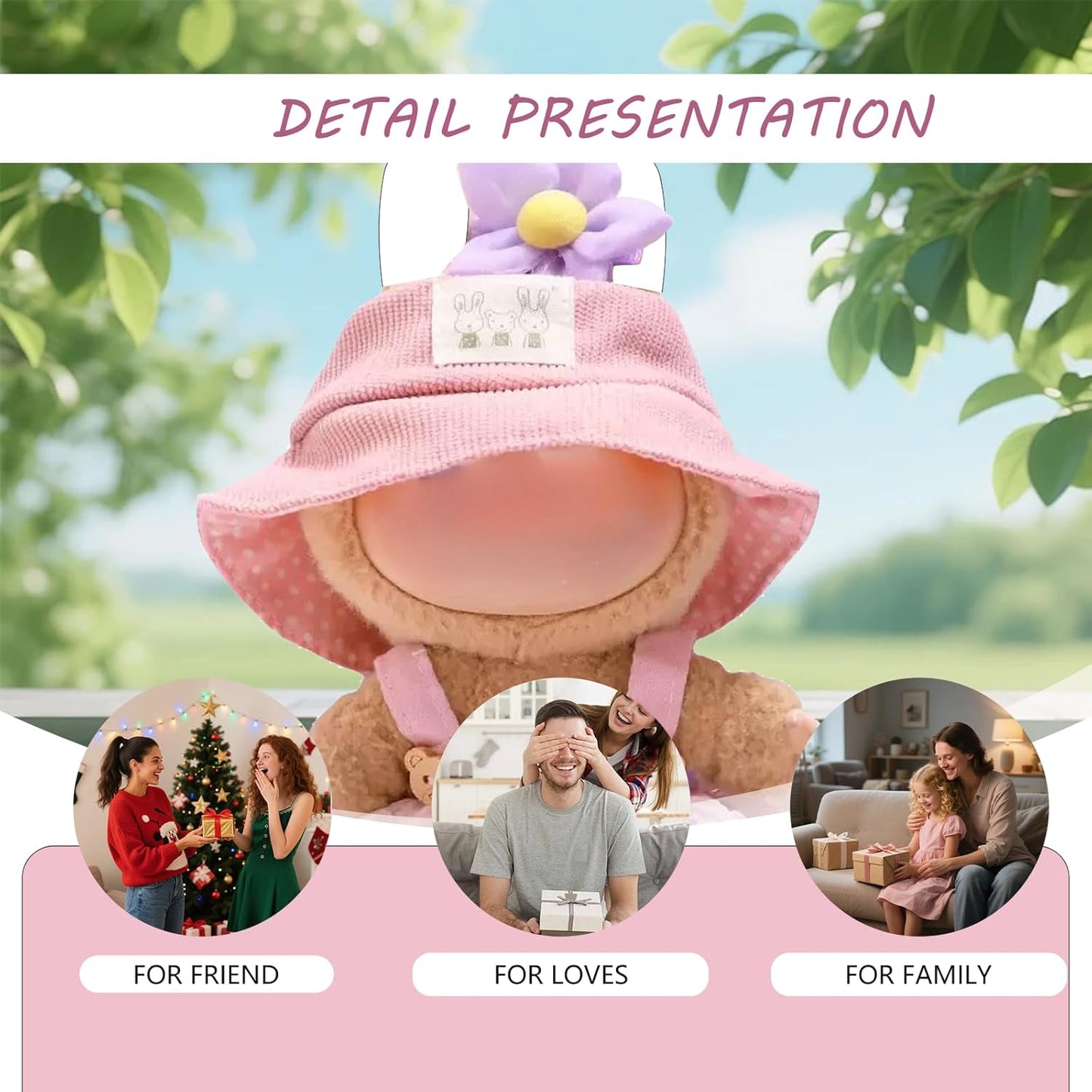 Clothes for Labubu(NO Dolls),3 Pieces Dress Outfit Set for 6.7inch(17cm) Doll Suit,Clothes Accessories for 1st/2nd/3rd Gen Doll Play,Green Dress Series Is More Healthy and Natural (Green dress)