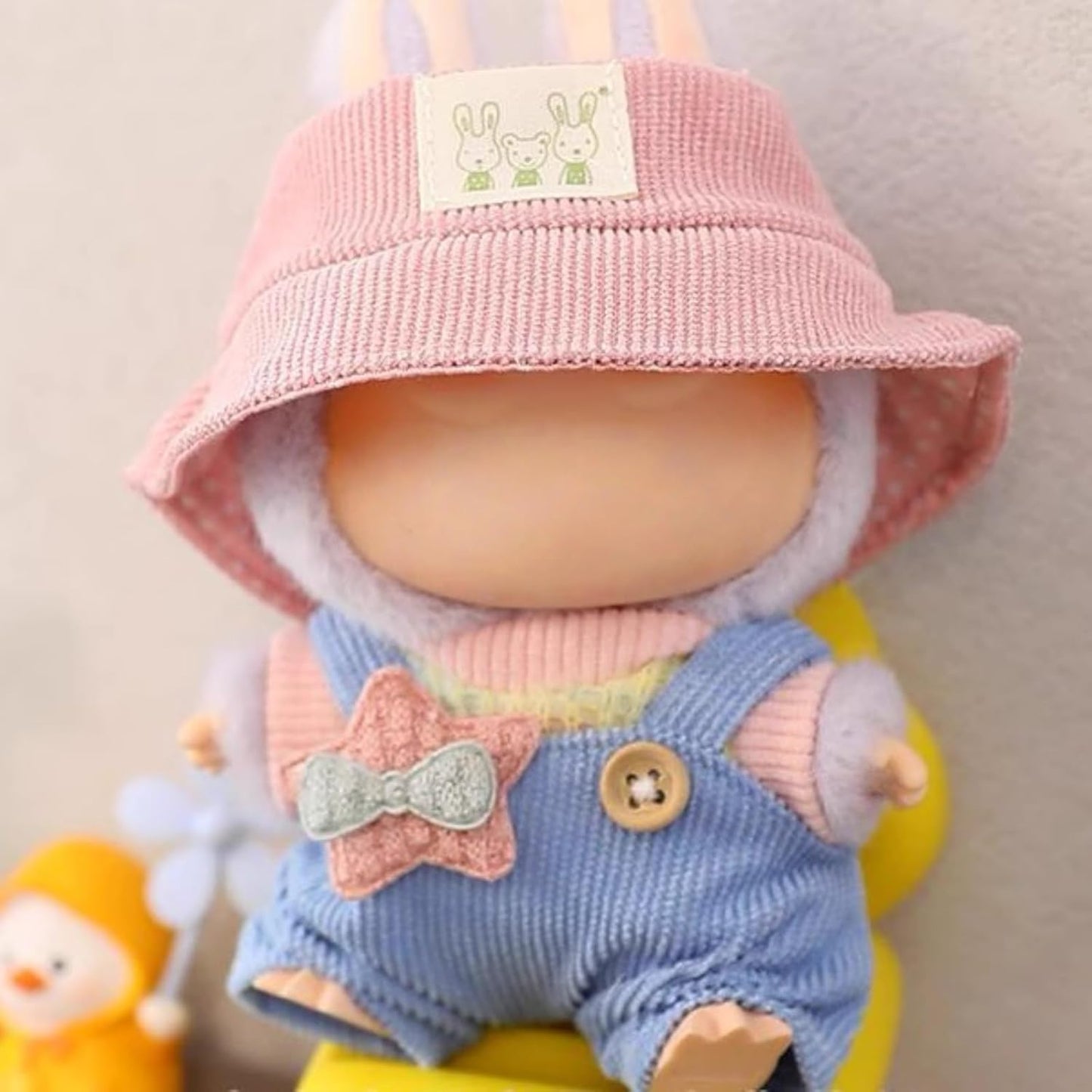 Clothes for Labubu(NO Dolls),3 Pieces Dress Outfit Set for 6.7inch(17cm) Doll Suit,Clothes Accessories for 1st/2nd/3rd Gen Doll Play,Green Dress Series Is More Healthy and Natural (Green dress)