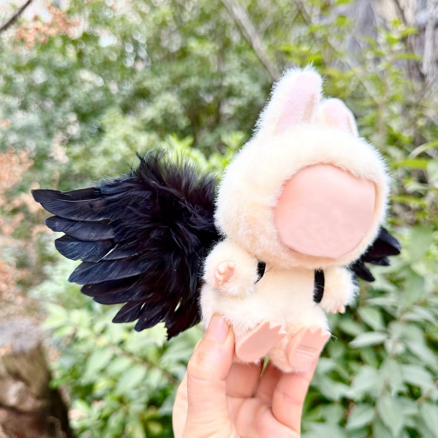 Doll Wing for Lububu, Premium Black Lububu Wing, 7 Inch Lububu Wing Accessories (No Doll) (Wing)