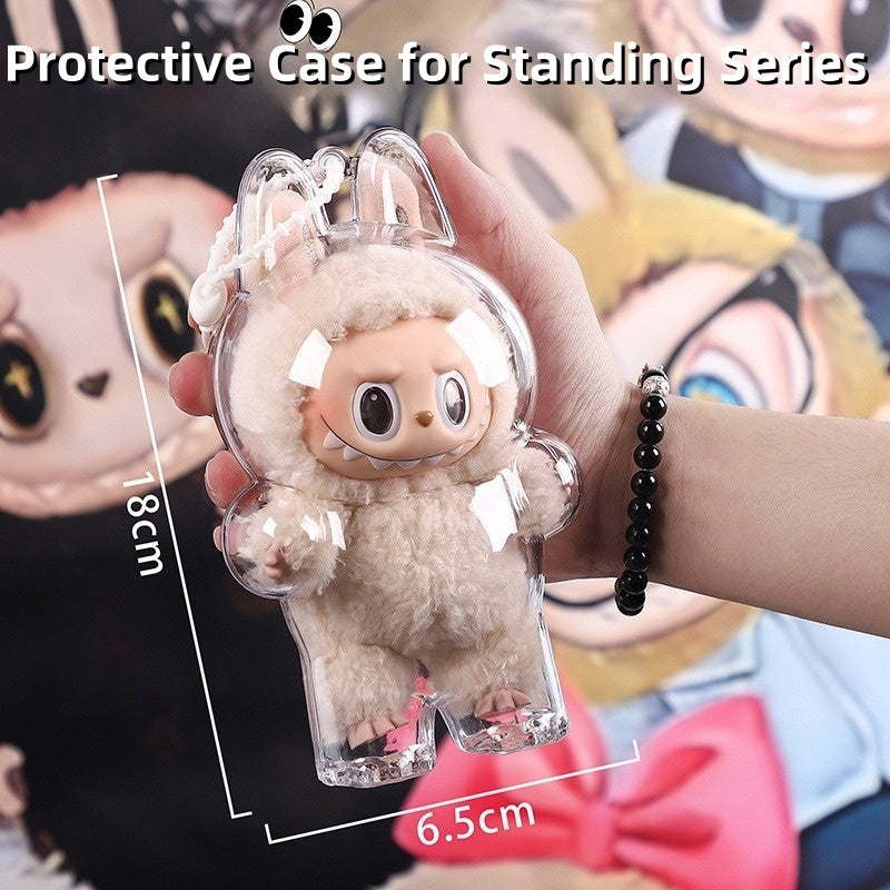 High Clarity Labubu Display Case - Coca Series Dust Cover Fits All Generation Dolls