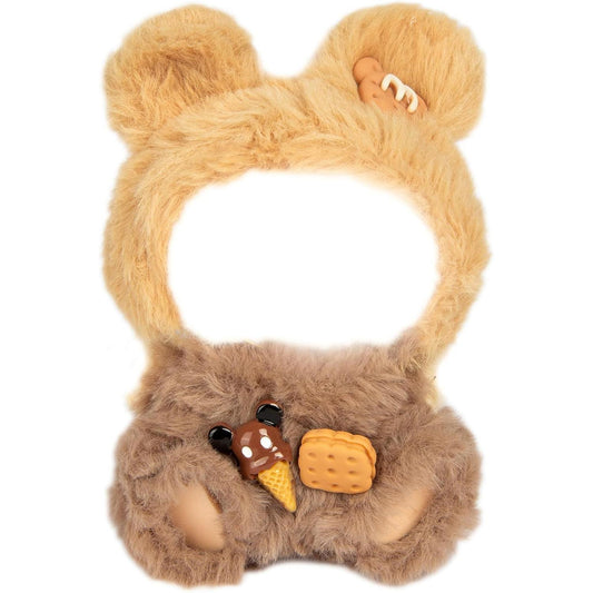 LABUBU Clothes - Cute Animal Clothing, Premium Doll Accessories Clothes for POP MART Collectors or Display - Kawaii Sandwich Cookie Bear Costume (No Doll)