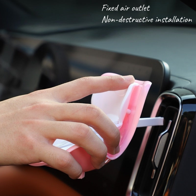 POP MART Labubu Car Seat Cushion Decor - Pink Vinyl Figure Car Accessory for Dashboard/Seat | Non-Slip Vehicle Interior Decoration