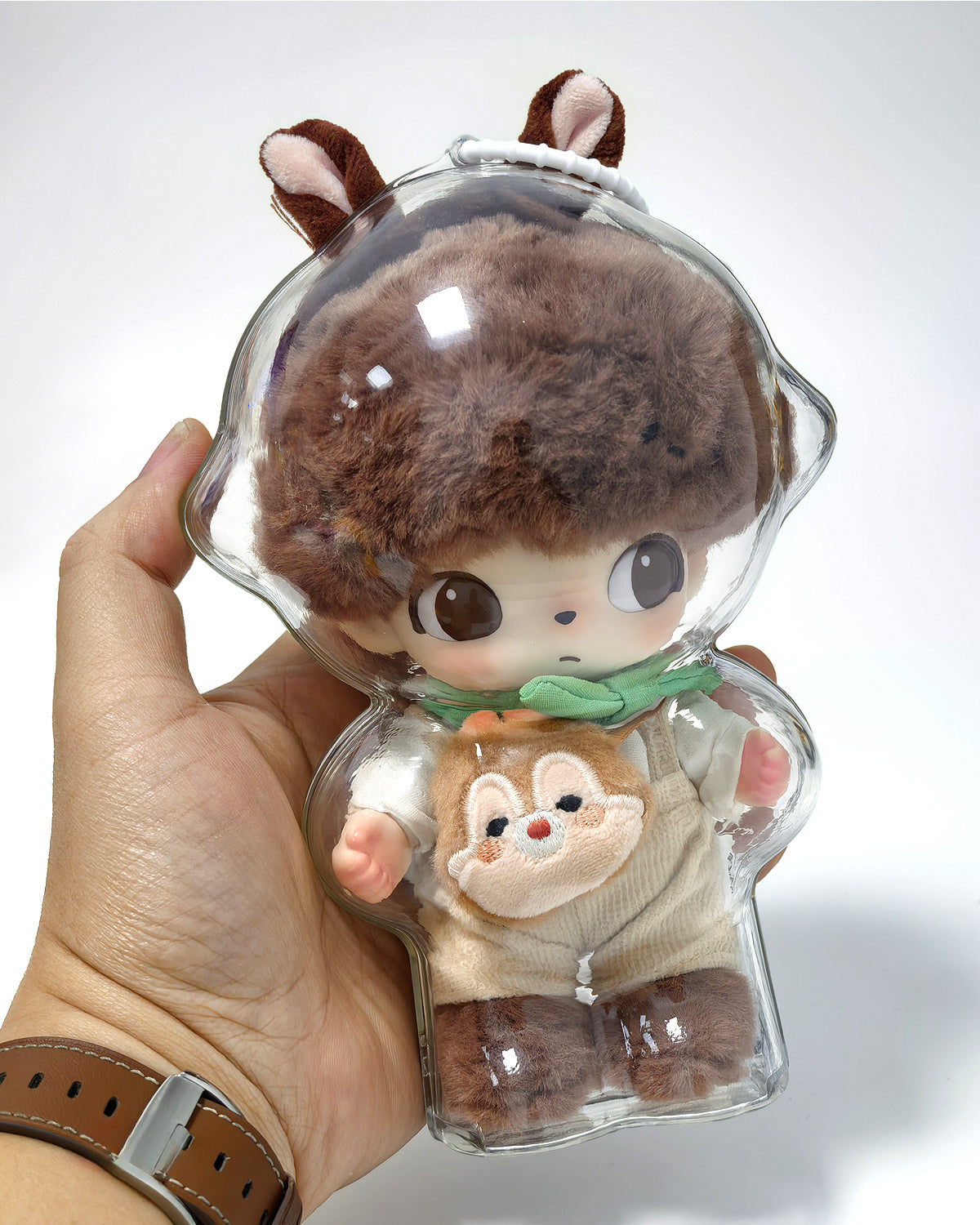 DIMOO x Disney Crystal Case - Premium Clear Protector for Vinyl Dolls (10cm)