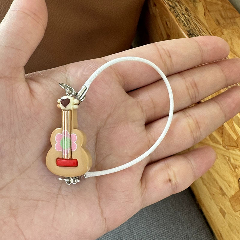 BJD Labubu Mini Guitar Model | Study Scene Accessory, Miniature Decoration & Doll Accessory