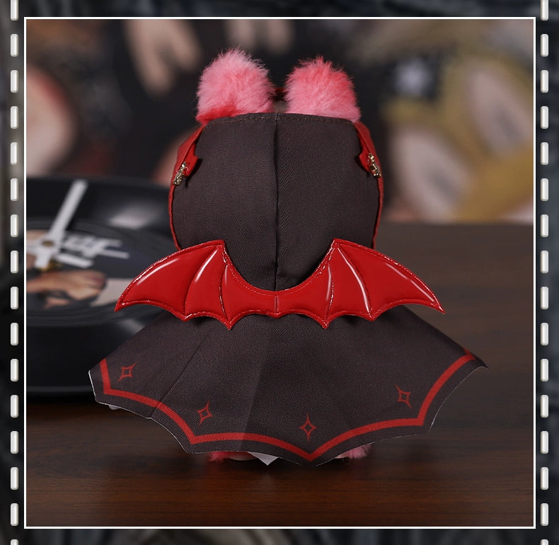 Labubu Halloween Outfit - Red Devil Wings & Headband 2-Piece Set for Vinyl Doll