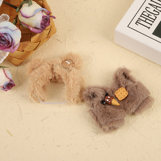 LABUBU Clothes - Kawaii Sandwich Cookie Bear Costume (No Doll) for POP MART Collectors or Display