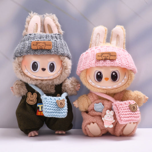 Original LABUBU Clothes Set - Stylish LABUBU Clothes & Accessories Bundle, Premium Fabric with Miniature Accessories