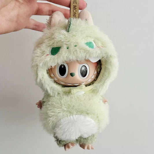 Dinosaur/Bee/Shark 3D Outfit for Labubu Plush Dolls - Cotton Doll Clothes