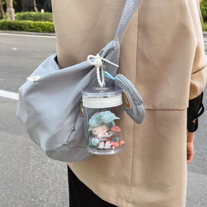 Blind Box Carrier Case - Clear PVC Holder & Keychain for Pop Mart Figures On-the-Go