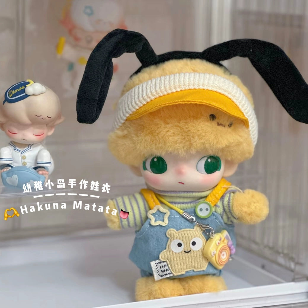 NEW Clothes for Dimoo x Disney Outfits - Pluto Overalls + Yellow Shoes + Hat (No Doll)