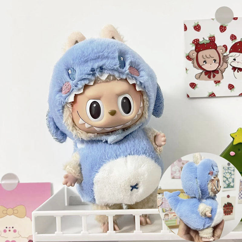 LABUBU Clothes, Stylish Adorable Clothes Outfit - Little Swan (Hat+Sweater+Socks)(No Doll)