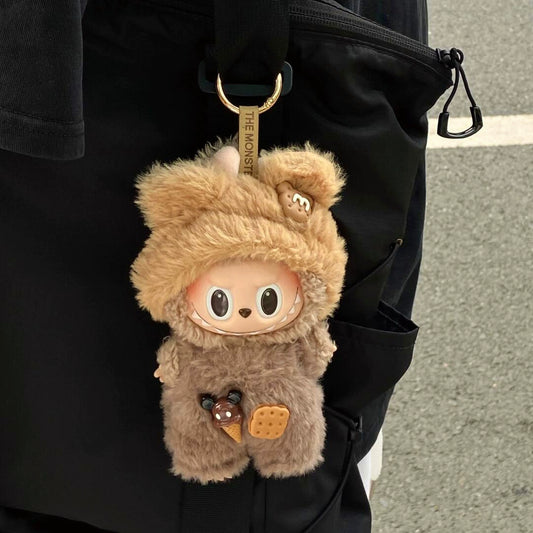 Cute Bear Cookie Costume for Labubu 1st/2nd Gen – Kawaii Themed Doll Outfit