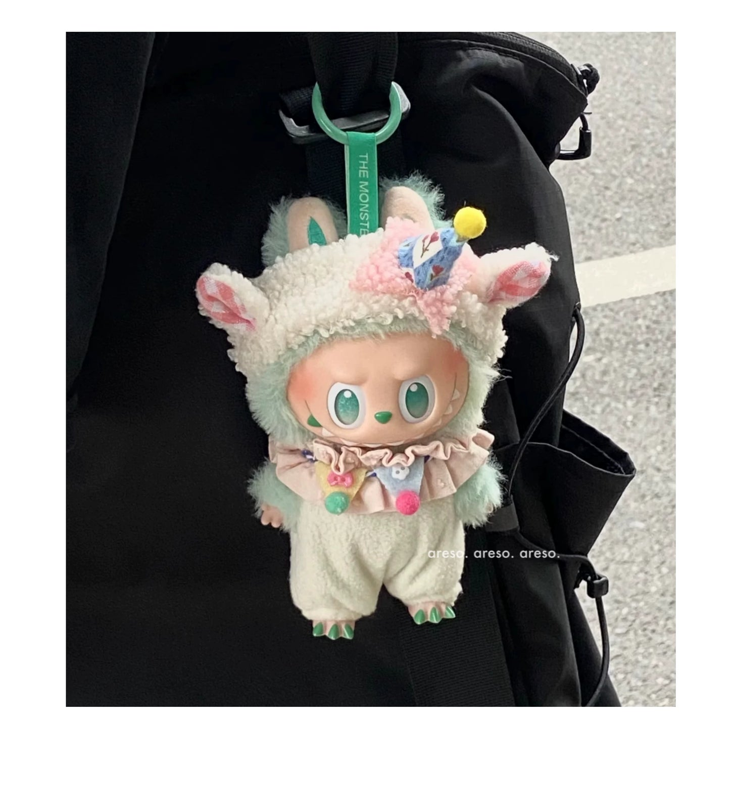POP MART Labubu Doll Clothes - Birthday Sheep Outfit for Sit-Sit Party Gen 1/2/3 Vinyl Figures 17cm (No Doll Included) | Keychain-Compatible