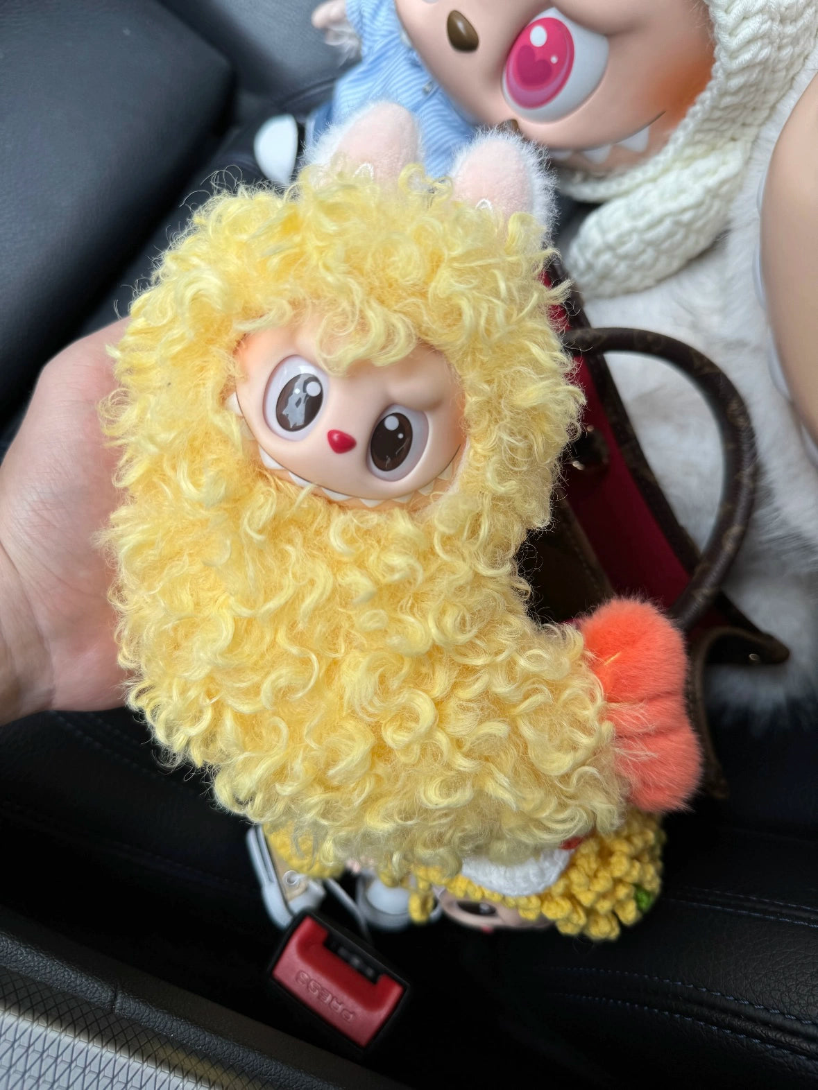 17cm Labubu Tempura Shrimp Outfit - Series 1 Standing Vinyl Keychain Change Costume