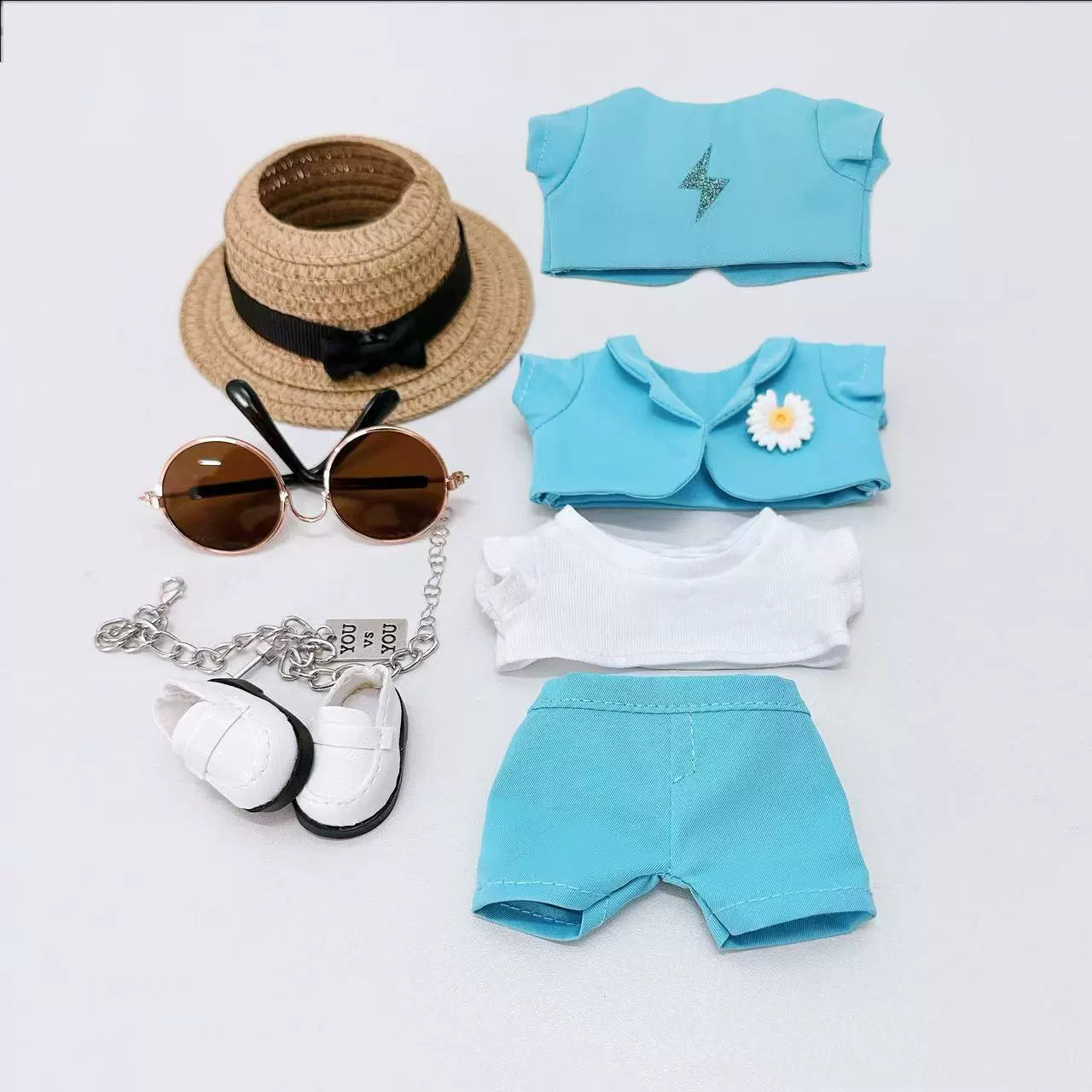 Pop Mart Labubu x G-Dragon 17cm Mint Green Tailored Suit | Concert Replica Outfit for Vinyl Dolls (Doll Not Included)