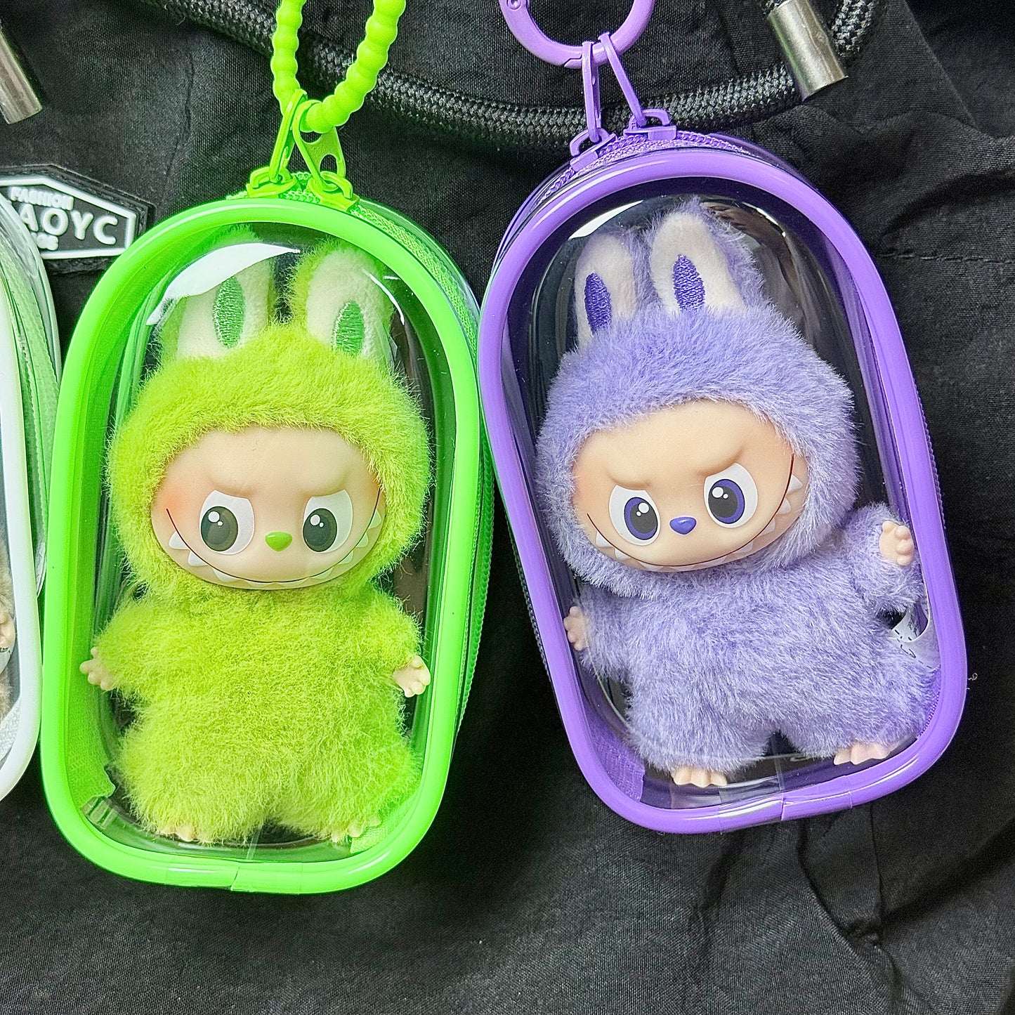 Labubu 4.0 Heart Code Protective Case - Clear Dustproof Carrier for Vinyl Doll Outing