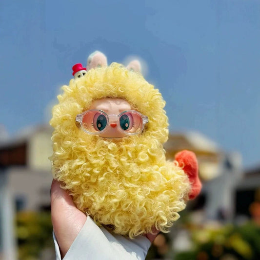 Pop Mart LABUBU 'Prawn Tempura' Outfit with Gradient Sunglasses, Eye-Catching Costume Set for 17cm Vinyl Figures, Compatible with 1st/2nd/3rd Gen Dolls