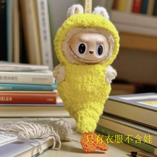 **(Doll Clothes Only) Labubu Gen 1-3 Sitting Party Spring Field Outfit Set | 17cm Vinyl Doll Charm Clothing & Accessories**