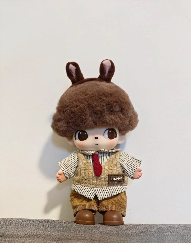 DIMOO World x Chip'n'Dale Outfit - Acorn-Themed Knit Set for 10cm Vinyl Dolls