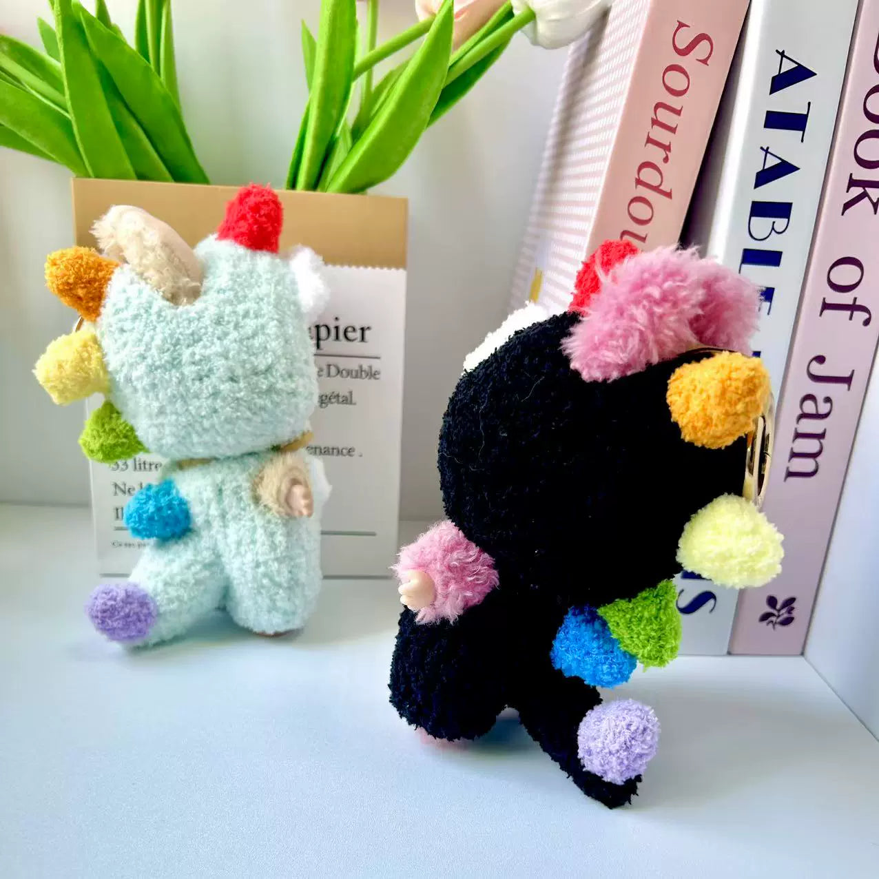 Handmade Crochet Dinosaur Outfit for Labubu 1st/2nd/3rd Gen Vinyl Figures - Custom Knitted Costume Replacement Clothes (Black Dinosaur)