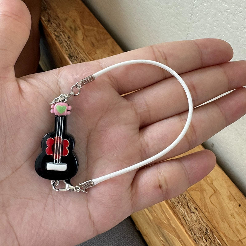 BJD Labubu Mini Guitar Model | Study Scene Accessory, Miniature Decoration & Doll Accessory