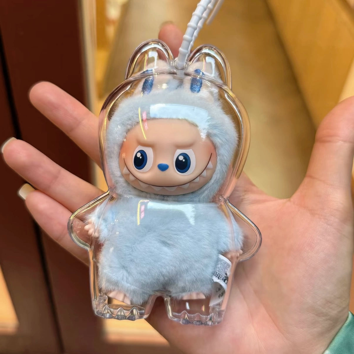 POP MART Labubu 4.0 Heart Code Case - Hard Shell Mini Carrier for Series 4 Doll