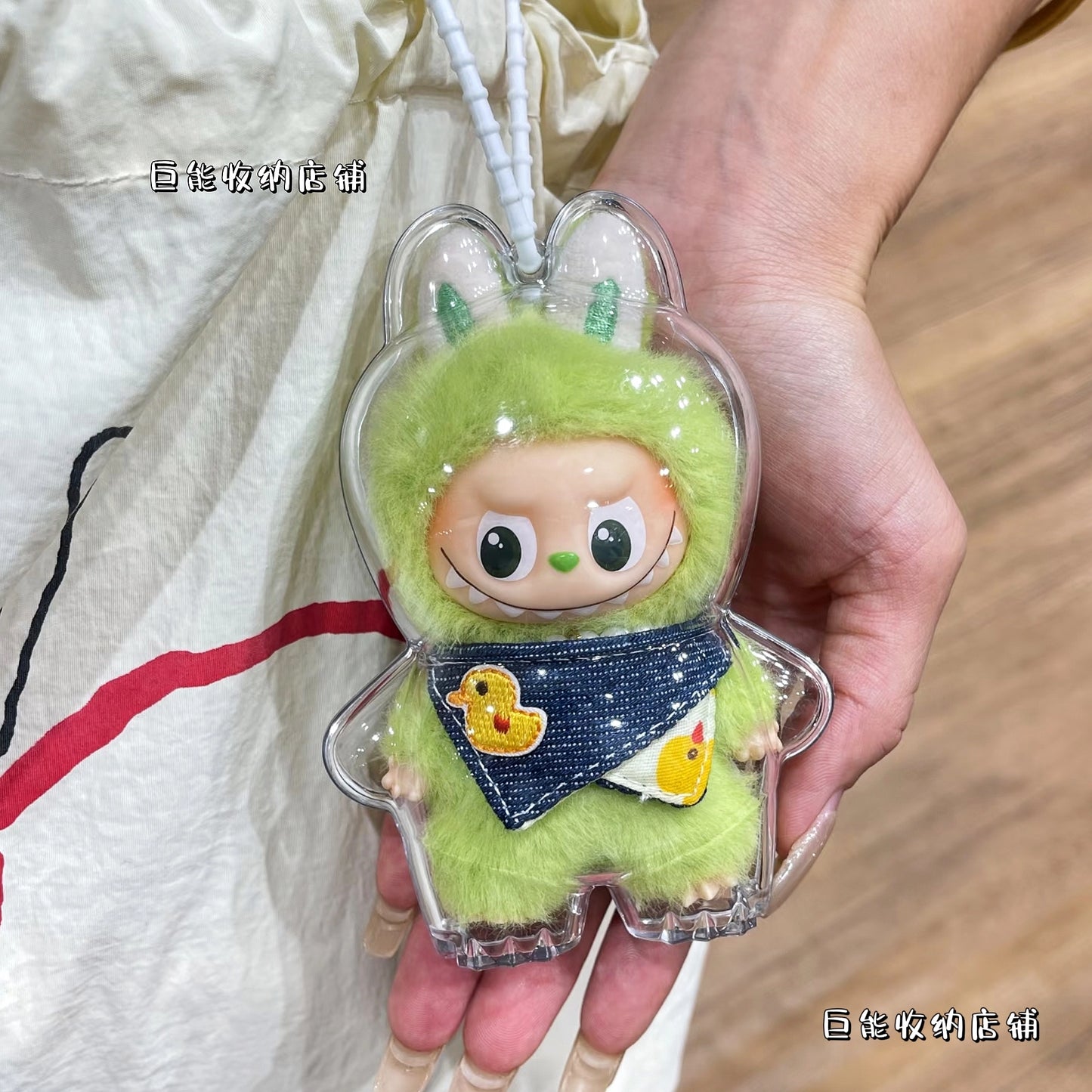 New Labubu 4.0 Heart Code Case - Hard Shell Carrier for Mini Plush & Vinyl Figure